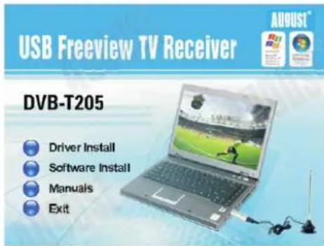 August DVB-T205 - Installation du pilote - 2