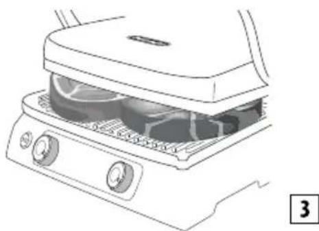 DELONGHI MultiGrill 1100 CGH1112D - Grill par contact (position fermée) - 1