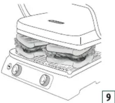 DELONGHI MultiGrill 1100 CGH1112D - FONCTION sandwich - 1