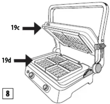 DELONGHI MultiGrill 1100 CGH1112D - MODE gaufre (disponible comme accessoire à part) - 1