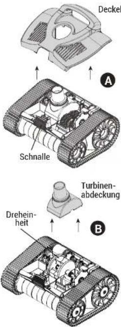 HAYWARD TracVac - Fremdkörper aus Turbine entfernen - 1