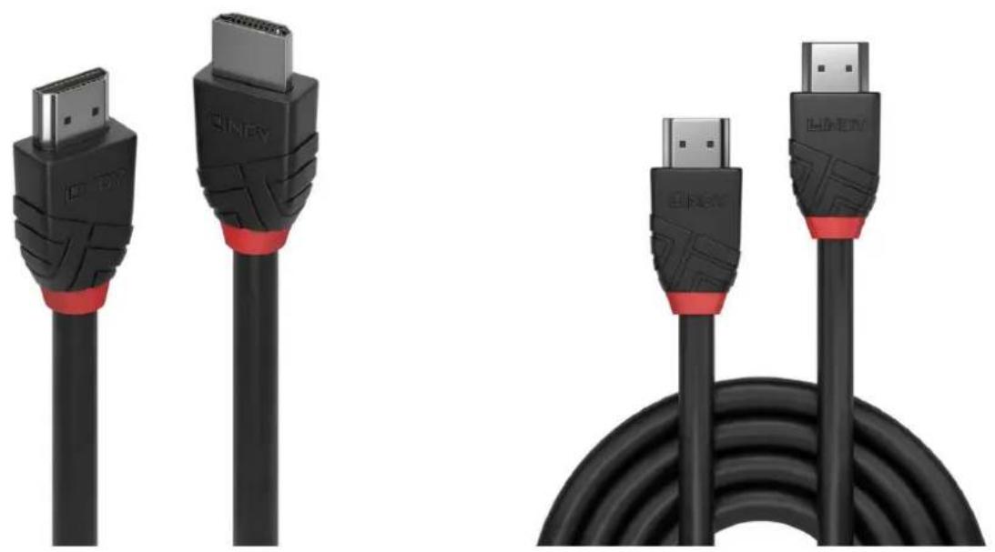 Lindy 36774 - Câble HDMI 5m 8K60Hz, ligne noire - 1