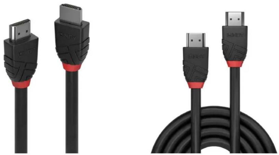 Lindy 36774 - 5m 8K60Hz HDMI cable, Black Line - 1