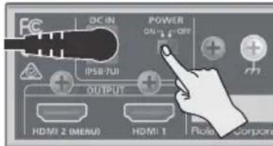 ROLAND VP-42H - Mise sous tension - 1