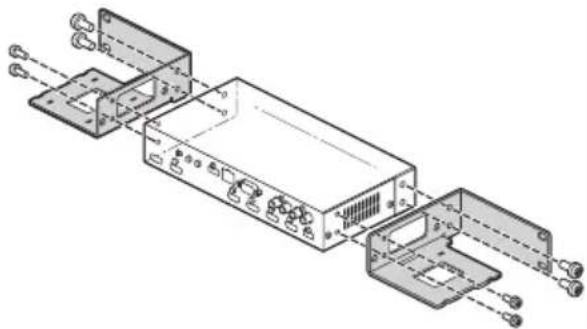ROLAND VP-42H - Fixation des angles de montage en rack - 1