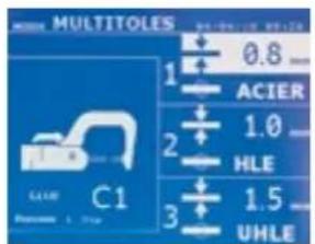 MULTITOLES ACIER 1.0 HLE 1.5 UHLE C1 Pressure 1. Trip