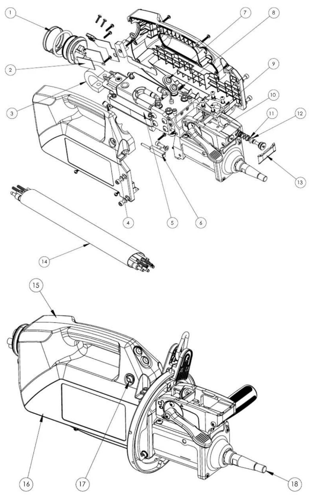 GYS Gyspot PTI Premium PRO 220V - PIÈCES DE RECHANGE / SPARE PARTS / ERSATZTEILE / PIEZAS DE RECAMBIO - 1
