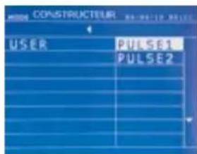 CONSTRUCTEUR USER PULSE1 PULSE2