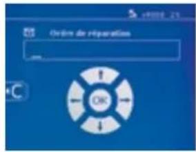 GYS Gyspot PTI Premium PRO 220V - List of screens used to enter a repair order : - 1