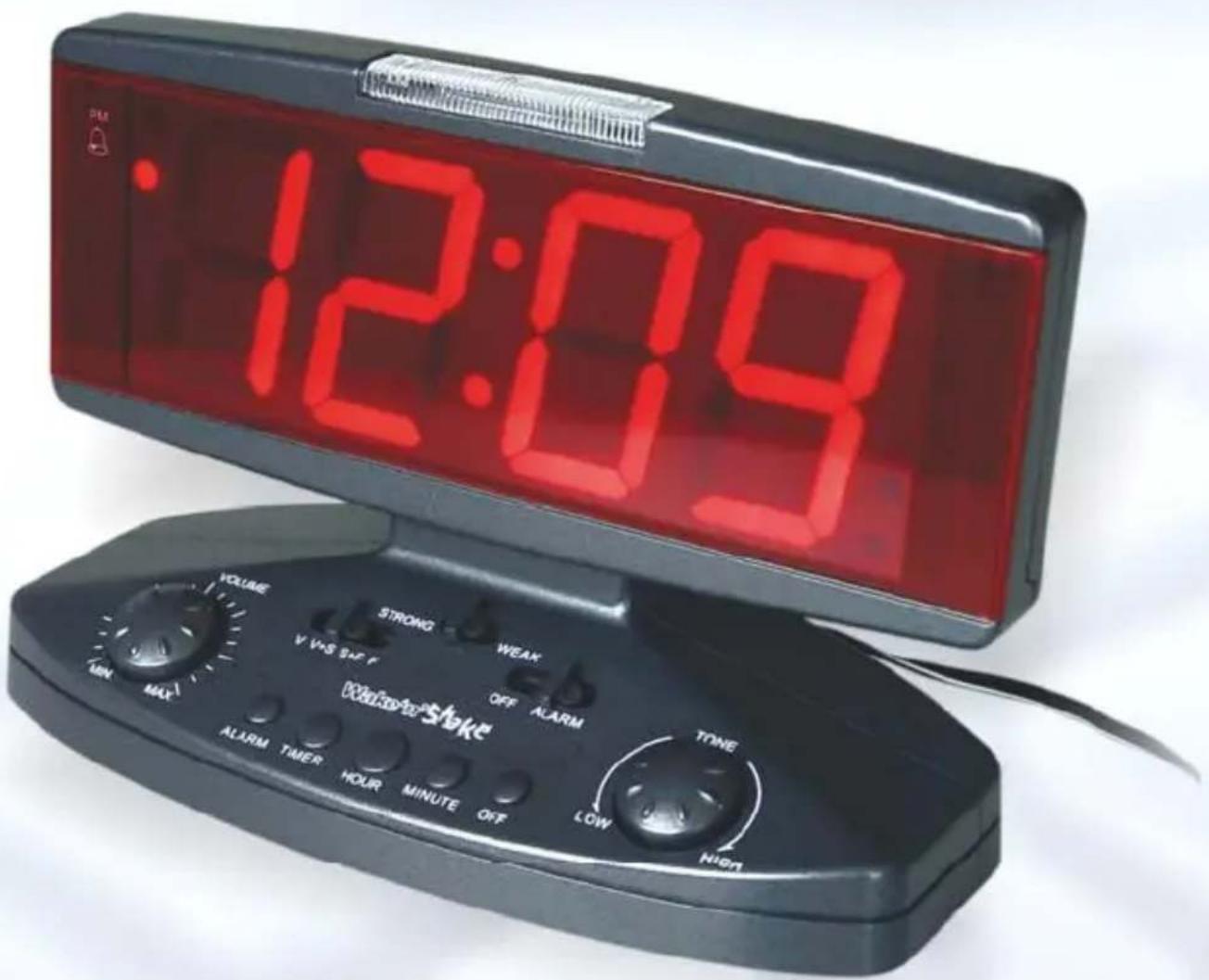 GEEMARC Wake’n’Shake JUMBO - Wecker mit Groß-Anzeige und Vibrationskissen - 1
