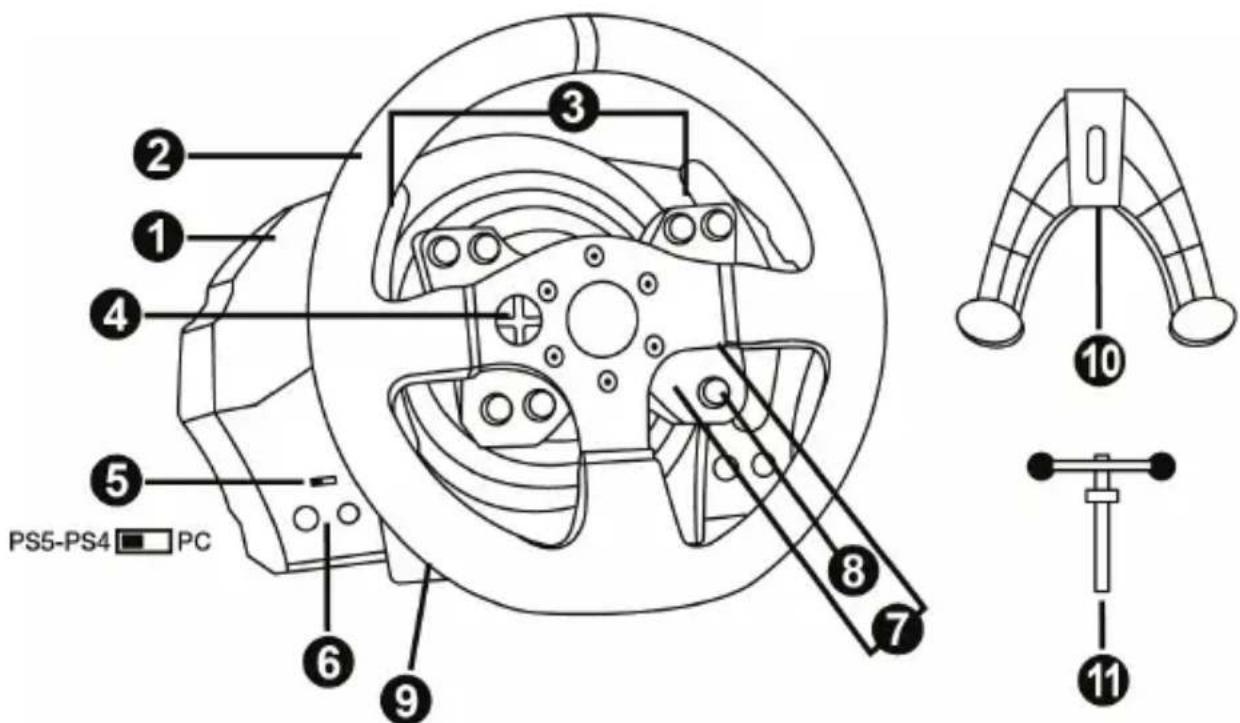 THRUSTMASTER T300RS GT Edition - CARACTERÍSTICAS TÉCNICAS - 1