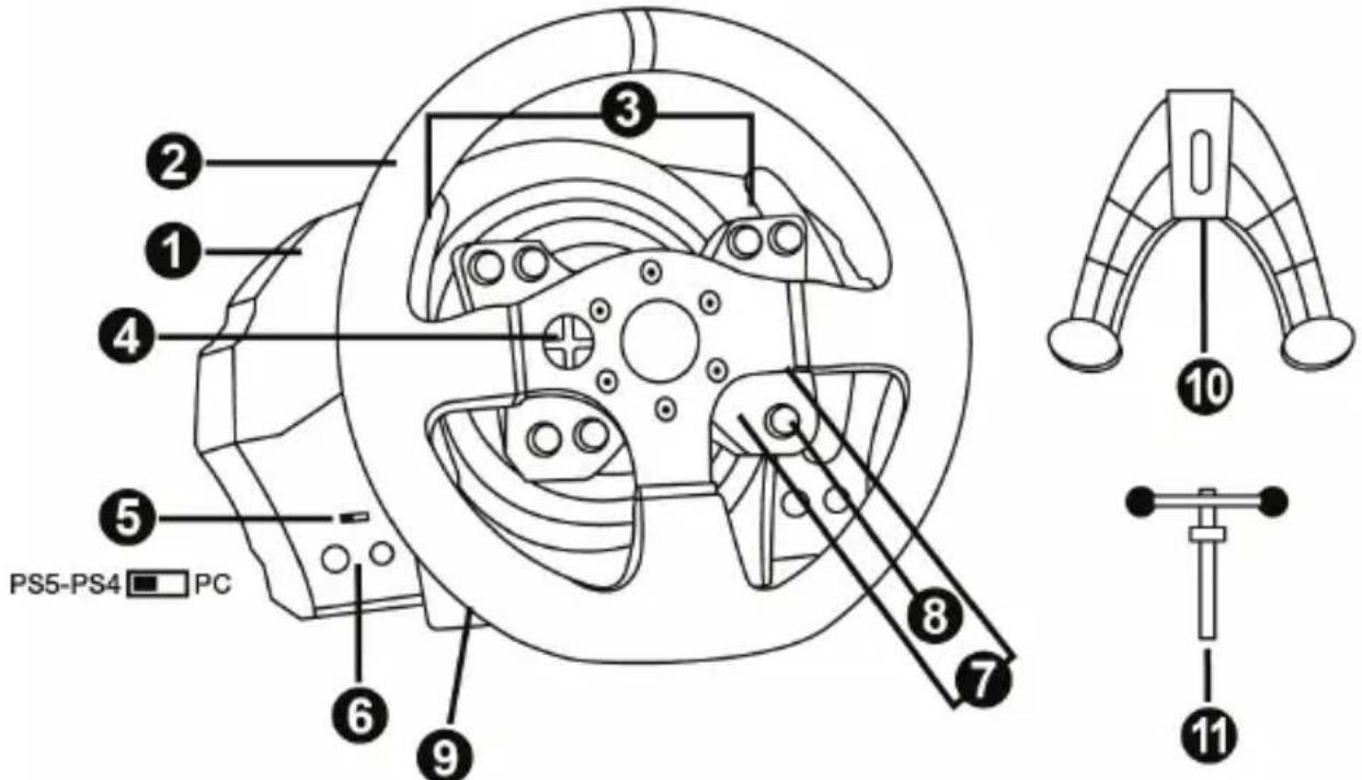 THRUSTMASTER T300RS GT Edition - ELEMENTY - 1