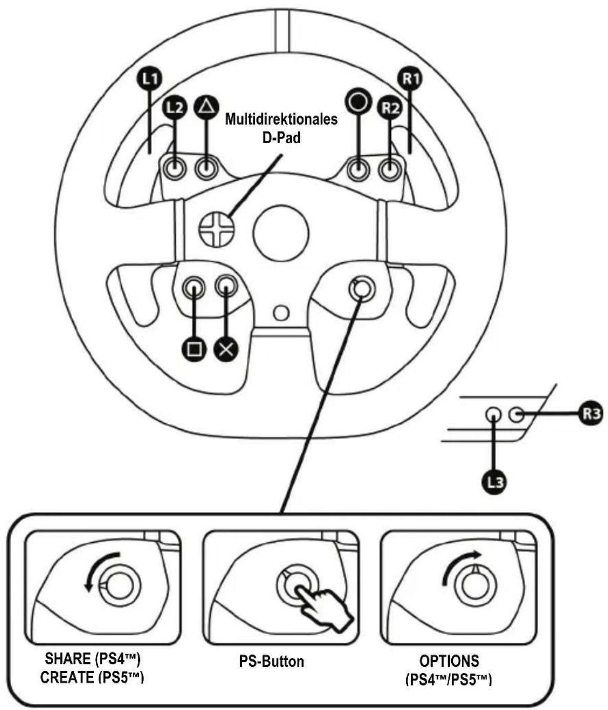 THRUSTMASTER T300RS GT Edition - Montage der Basis des Rennlenkrads in einem Cockpit - 4