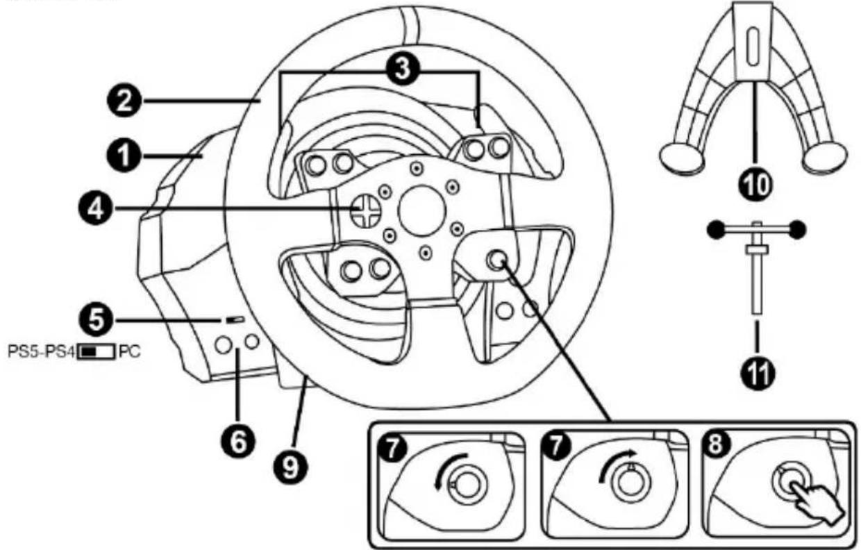 THRUSTMASTER T300RS GT Edition - 技術仕様 - 1