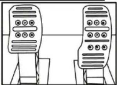 THRUSTMASTER T300RS GT Edition - ペダルのスペース間隔の調整 - 1