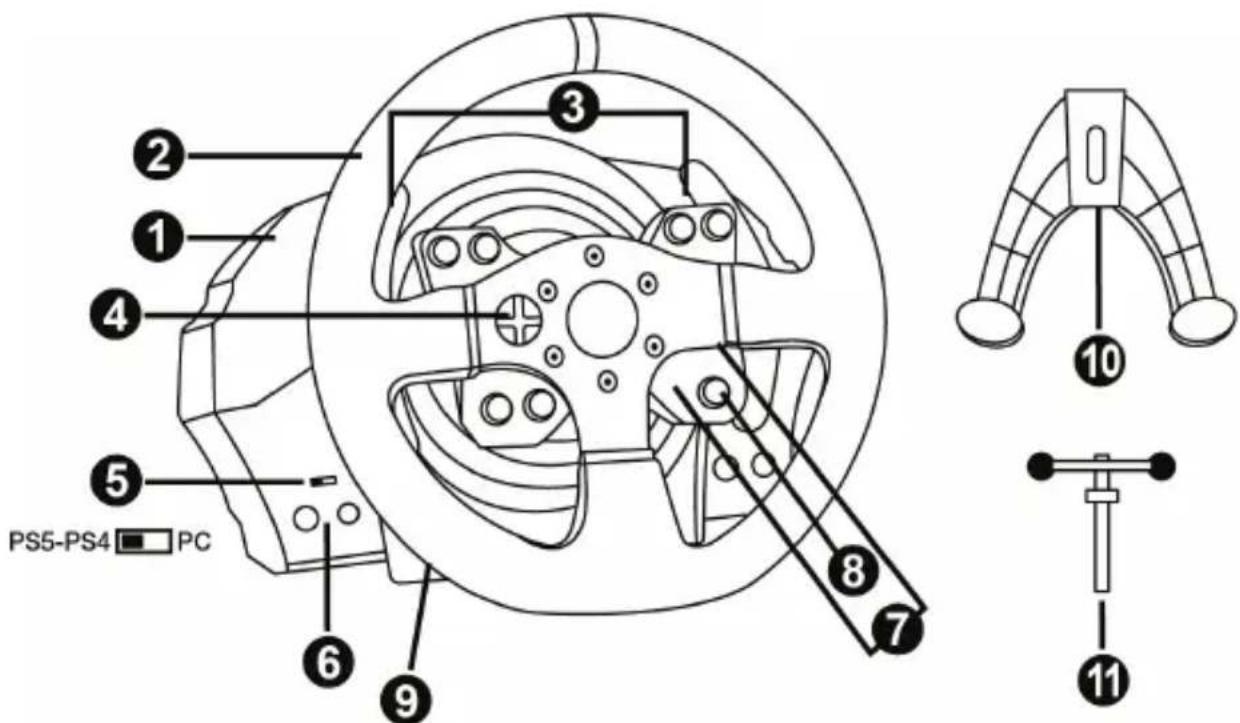 THRUSTMASTER T300RS GT Edition - TECHNISCHE SPEZIFIKATIONEN - 1