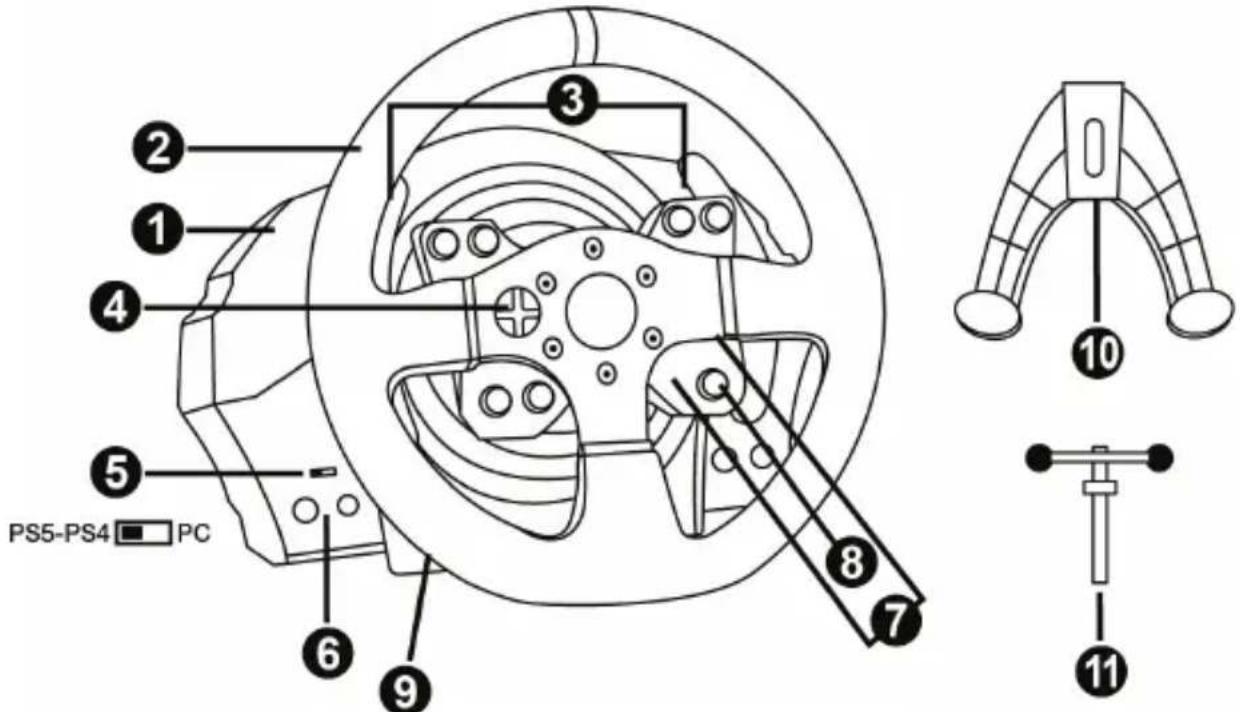 THRUSTMASTER T300RS GT Edition - CARACTERÍSTICAS TÉCNICAS - 1