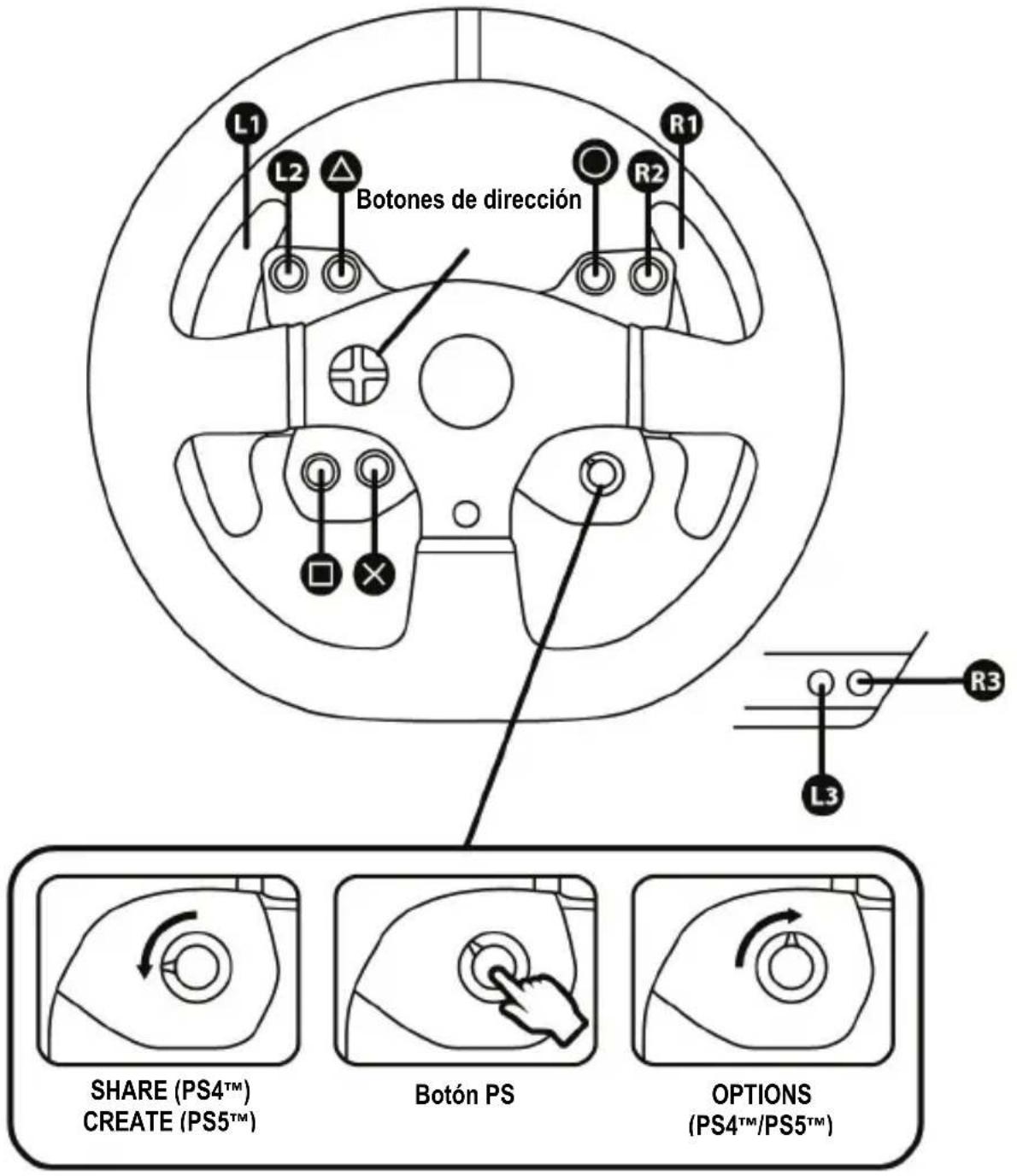THRUSTMASTER T300RS GT Edition - Fijación de la base del volante de carreras a una cabina - 4
