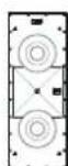 JBL SCL-5 - CAIXA DE SOM DE PAREDE - POSICIONAMENTO COM DUAS CAIXAS (ESQUERDA E DIRETA) - 2