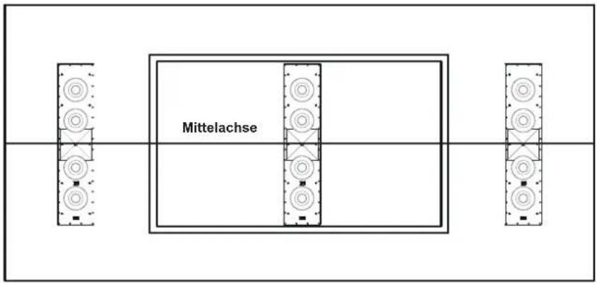 JBL SCL-5 - WANDEINBAU-LAUTSPRECHER – POSITIONIERUNG DES CENTER-KANALS - 1