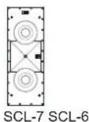 JBL SCL-5 - IN-WALL SPEAKER - LEFT AND RIGHT PLACEMENT - 2