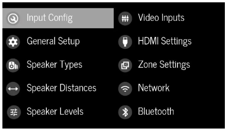 JBL Synthesis SDP-58 - De set-up-modus openen - 1