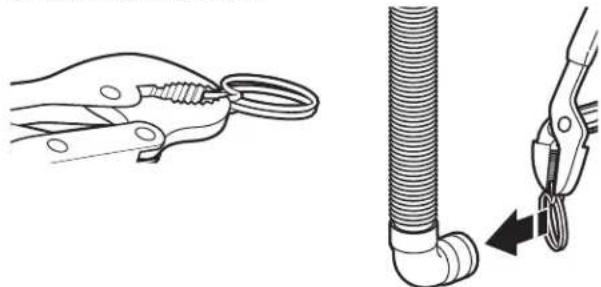 MAYTAG MAT20CSAWW - Remove drain hose from the washer basket - 2