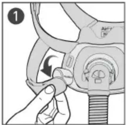 ResMed AirFit F40 - Colocación de la mascarilla - 1