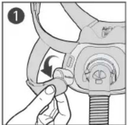 ResMed AirFit F40 - Colocação da máscara - 1