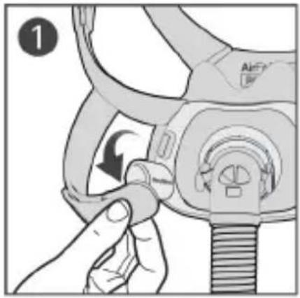 ResMed AirFit F40 - Justera masken - 1