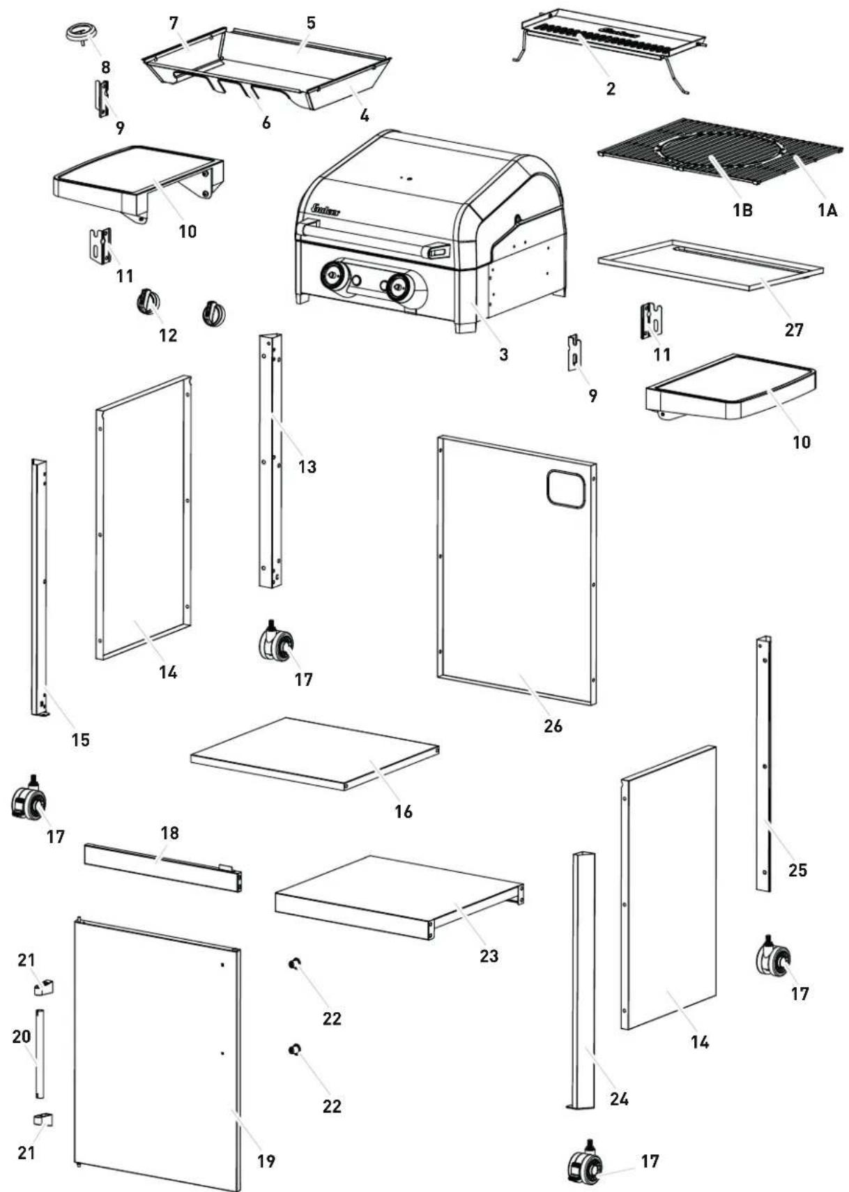 Enders eFlow - DESCRIPTION DES PIÈCES - 2