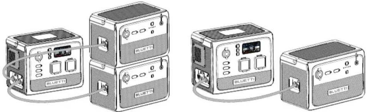 BLUETTI AC60 - Connexion de l'AC60 et de la B80 - 1