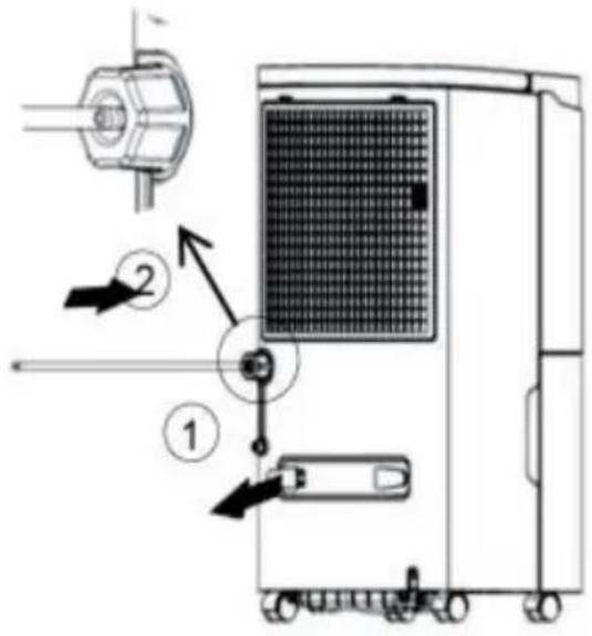 Be Cool BC50LEF2301 - Atunci când este utilizat cu furtun de scurgere cu funcție de pompă - 1
