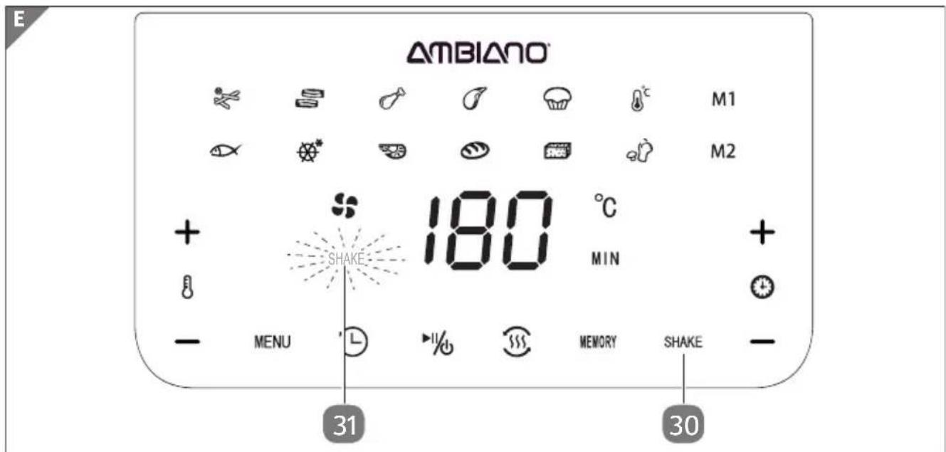 Ambiano GT-AF-12 - SHAKE-Funktion - 2