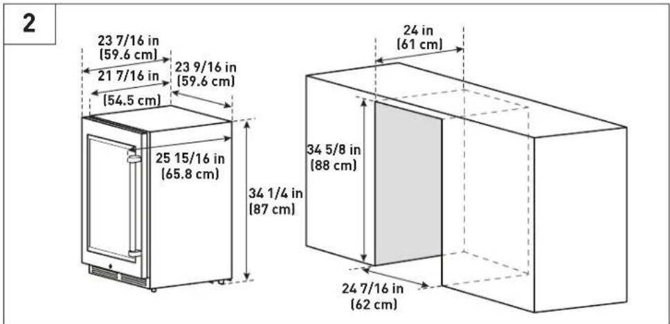 Thor TWC24UL - Built-in installation - 1