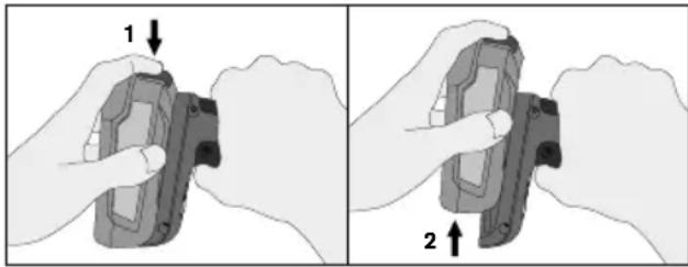 RAPID RX1000 - Removing the battery - 1