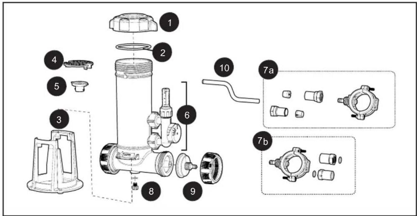 Jandy TruChlor Erosion Feeder - MODÈLES HORS LIGNE - 1