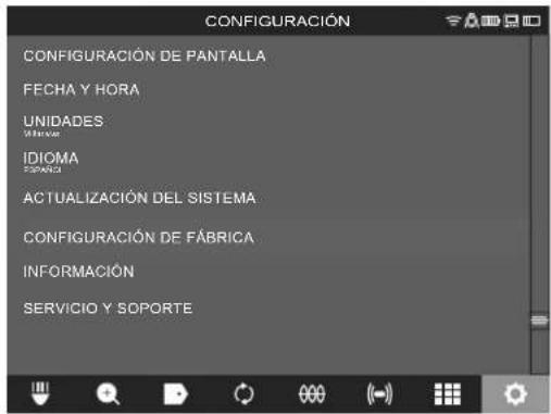 MILWAUKEE M18 SIC30 - Seleccione CONFIGURACIÓN→ CONFIGURACIÓN DE FÁBRICA - 1