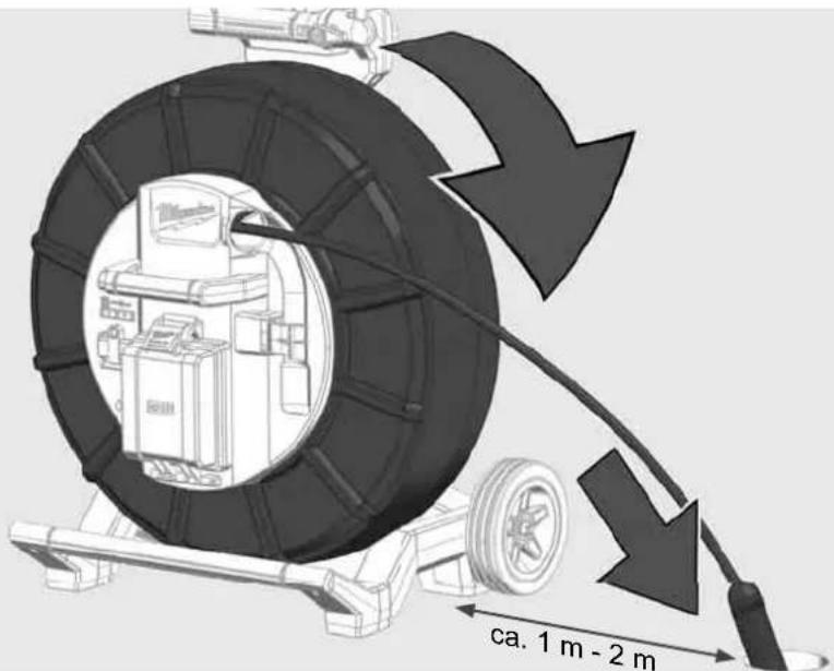 MILWAUKEE M18 SIC30 - Utilização do carretel de inspeção de tubos - 6