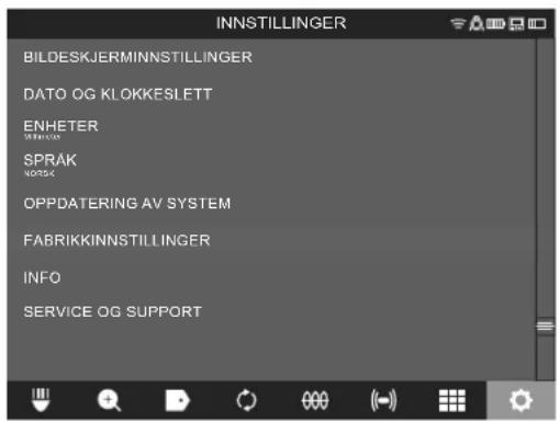MILWAUKEE M18 SIC30 - Velg INNSTILLINGER FABRIKKINNSTILLINGER - 1