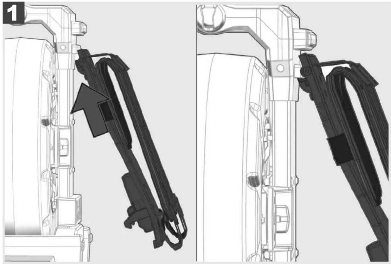 MILWAUKEE M18 SIC30 - Instalarea dispozitivului de purtare - 2