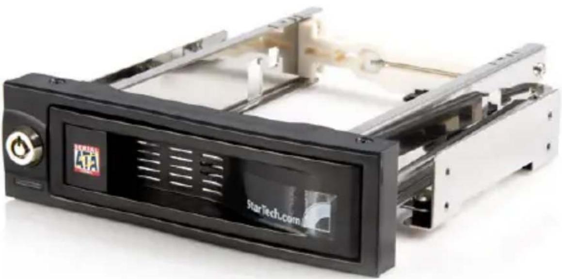 StarTech.com HSB100SATBK - Baie de Disque SATA Sans Plateau - 1