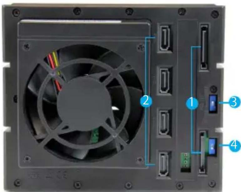 StarTech.com HSB4SATSASBA - リアビュー - 1