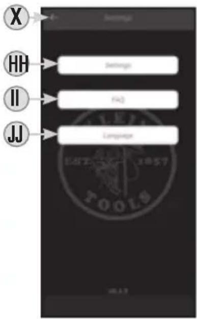 Klein Tools TI220 - SETTINGS SCREEN - 1