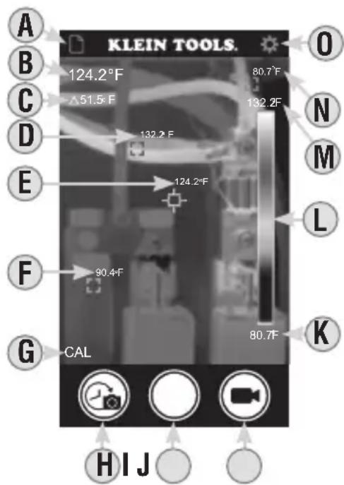 Klein Tools TI222 - PANTALLA DEL MODO EN VIVO - 1