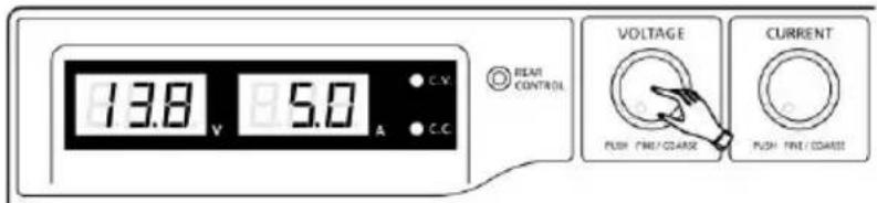 PeakTech 1580 - To reset the 3 preset output P1/P2/P3 to factory setting - 5