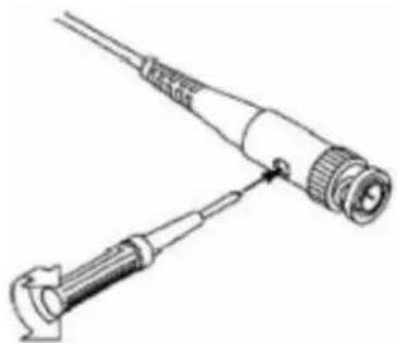 PeakTech 1310 - effectuer la compensation de la sonde - 2