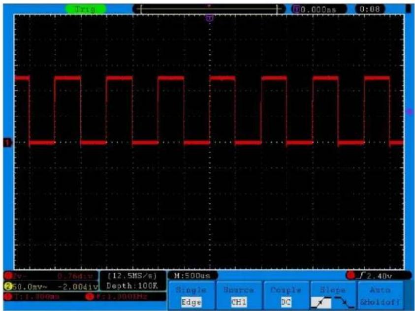 PeakTech 1305 - Appuyez sur le bouton "Autoset". - 1