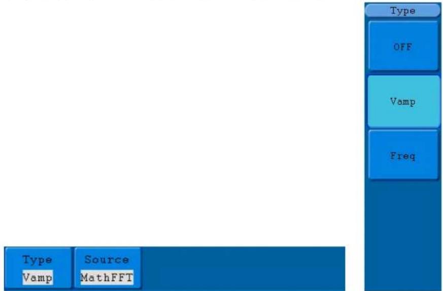 PeakTech 1305 - Mesures du curseur pour les modèles FFT - 1