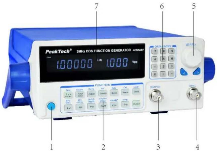 PeakTech 4055 MV - Face avant de l'appareil - 1